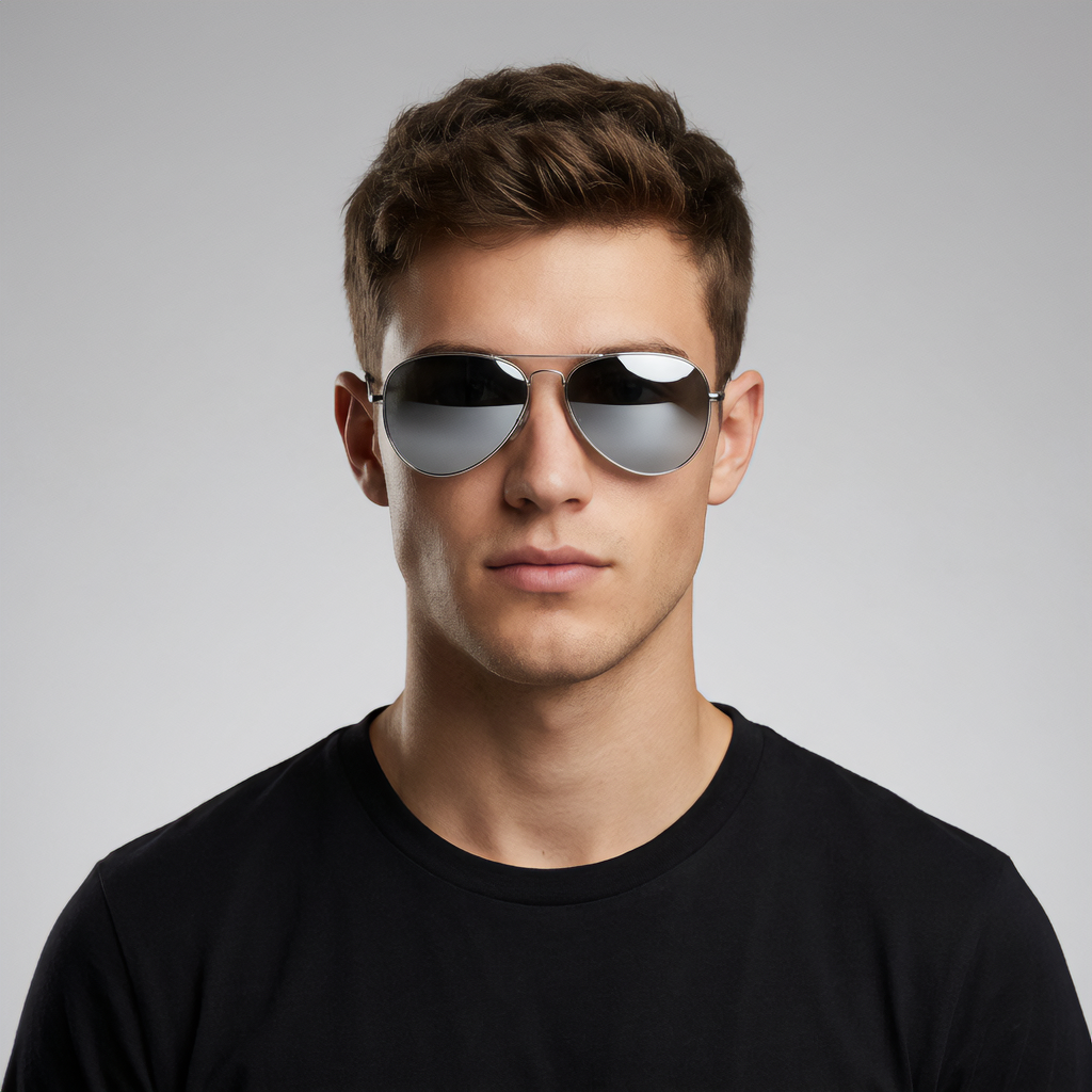 RB PILOT II 003 25  Silver Mirror