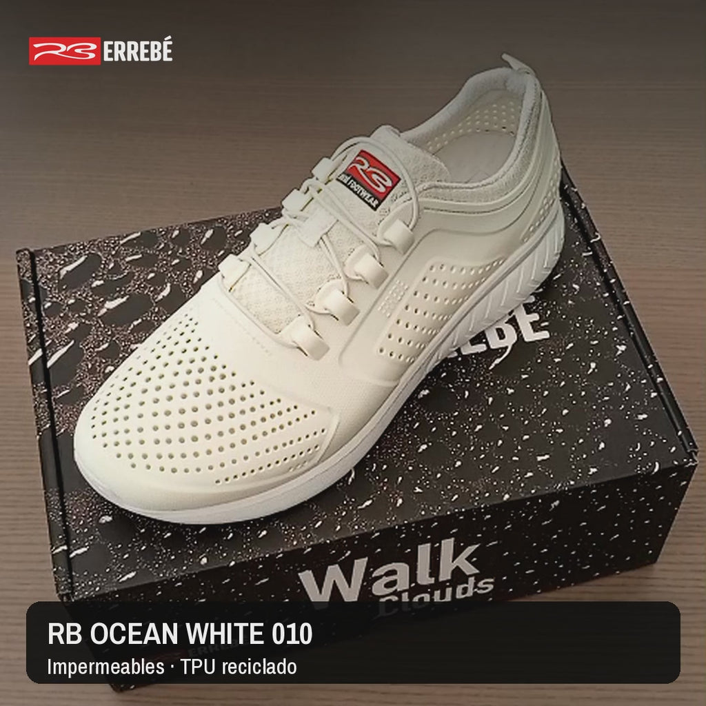 RB OCEAN WHITE 010 WATERPROOF “Descuento por tara estética: blancos irregulares, precio imbatible”